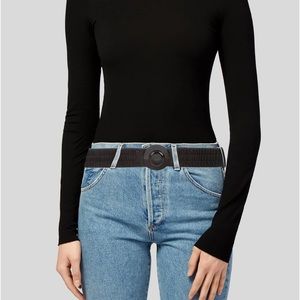 DVF  black stretchy belt